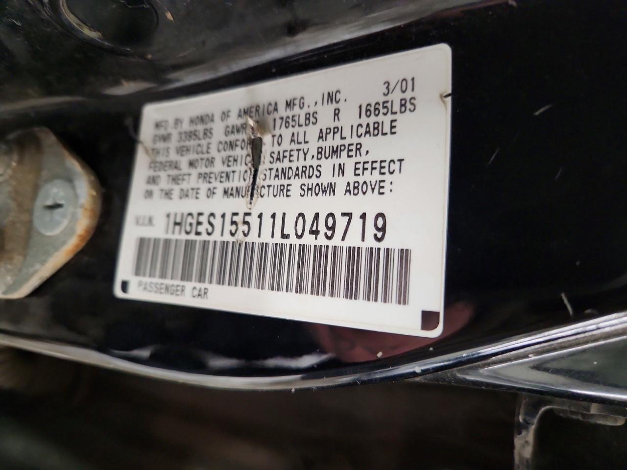 2001 HONDA CIVIC