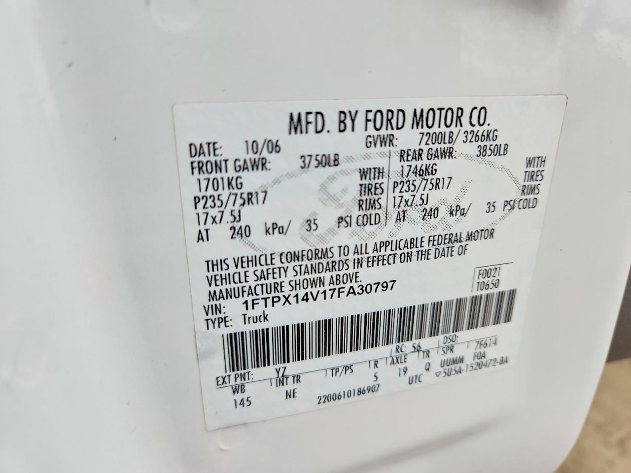 2007 FORD F-150