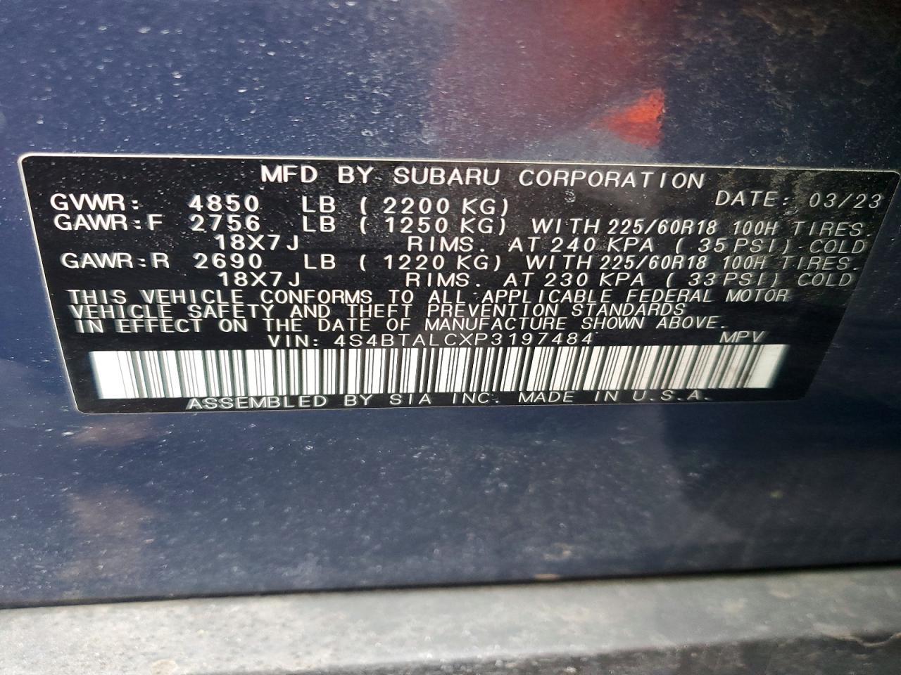 2023 SUBARU Outback