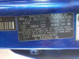 2010 KIA FORTE