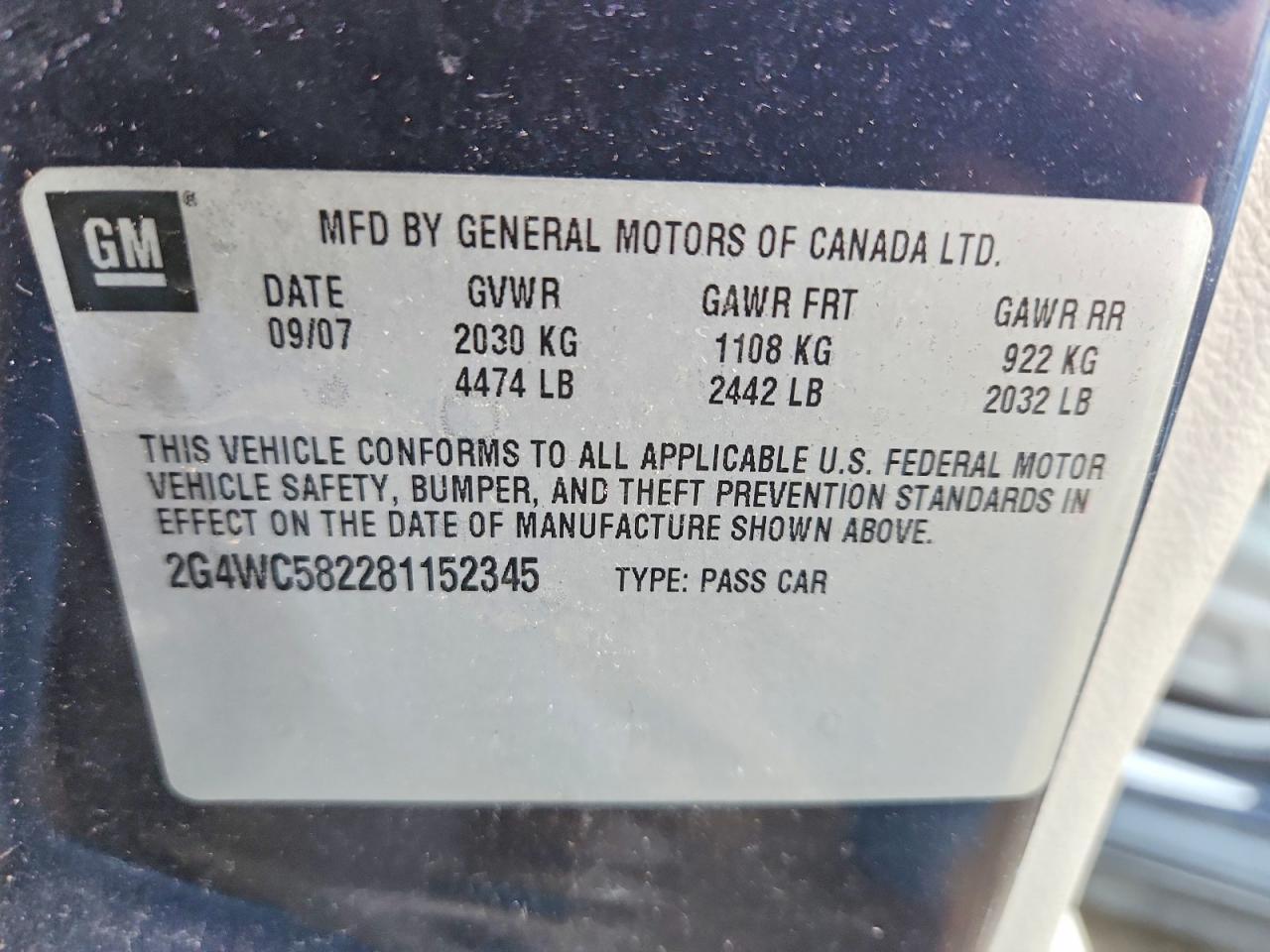 2008 BUICK LACROSSE