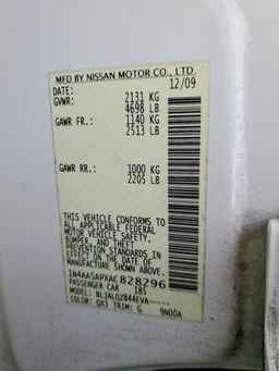 2010 NISSAN Maxima