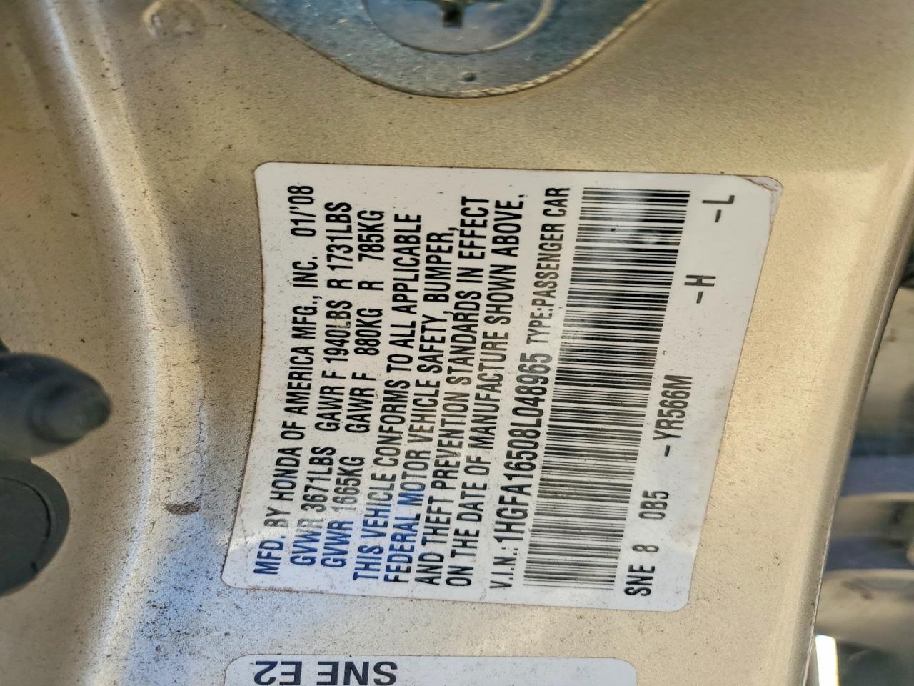 2008 HONDA CIVIC