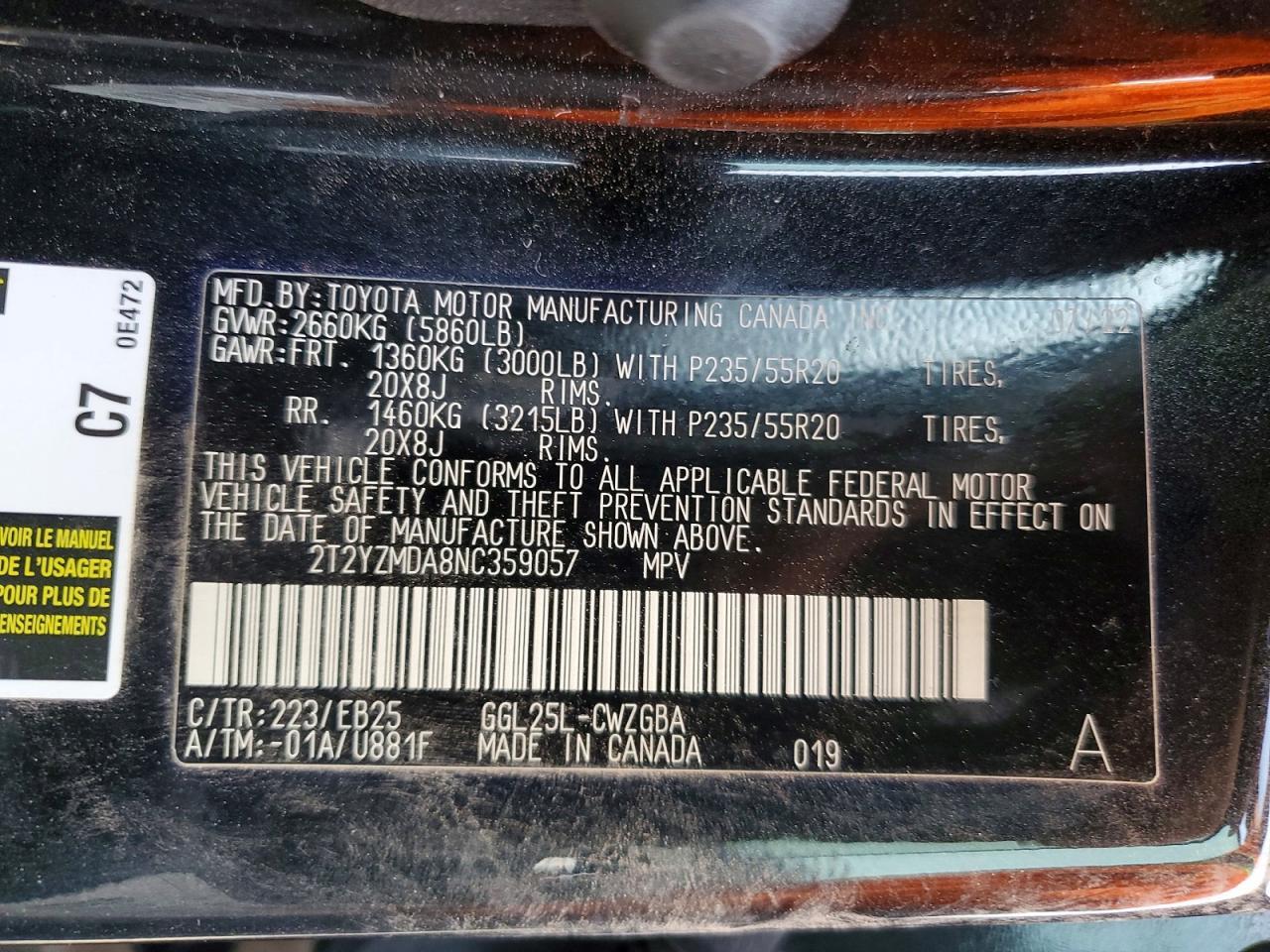 2022 LEXUS RX 350