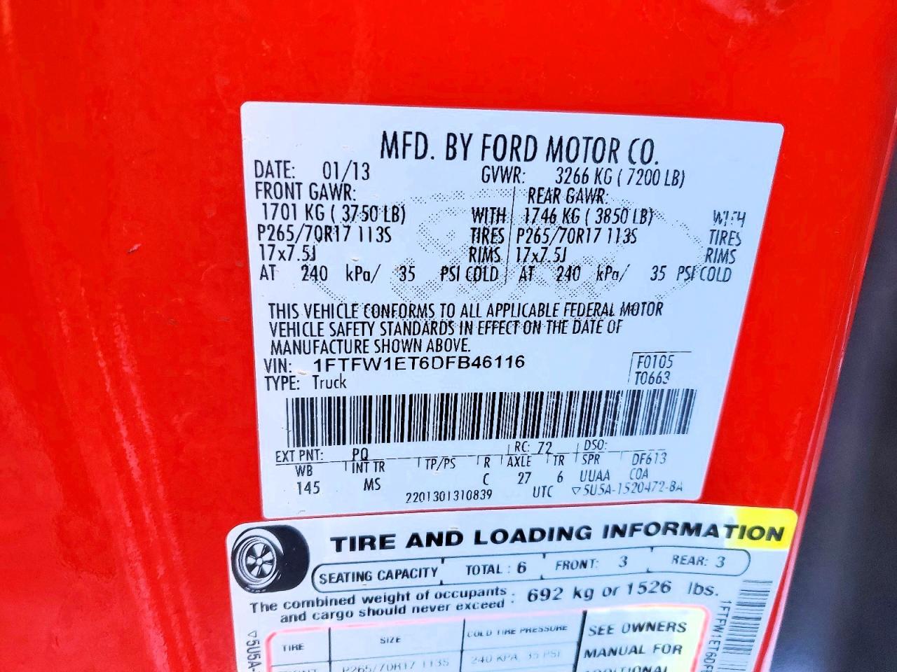 2013 FORD F-150