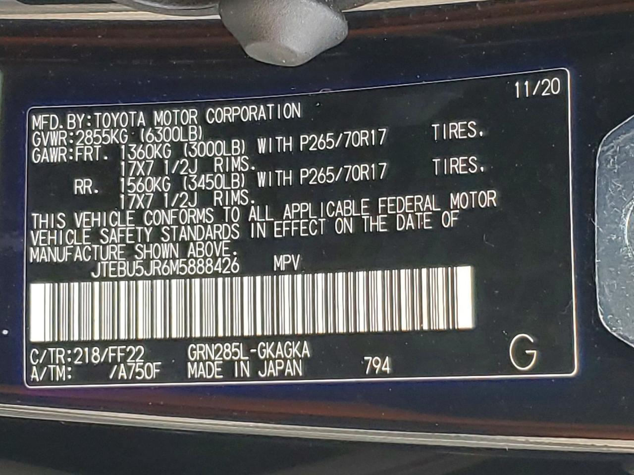 2021 TOYOTA 4Runner