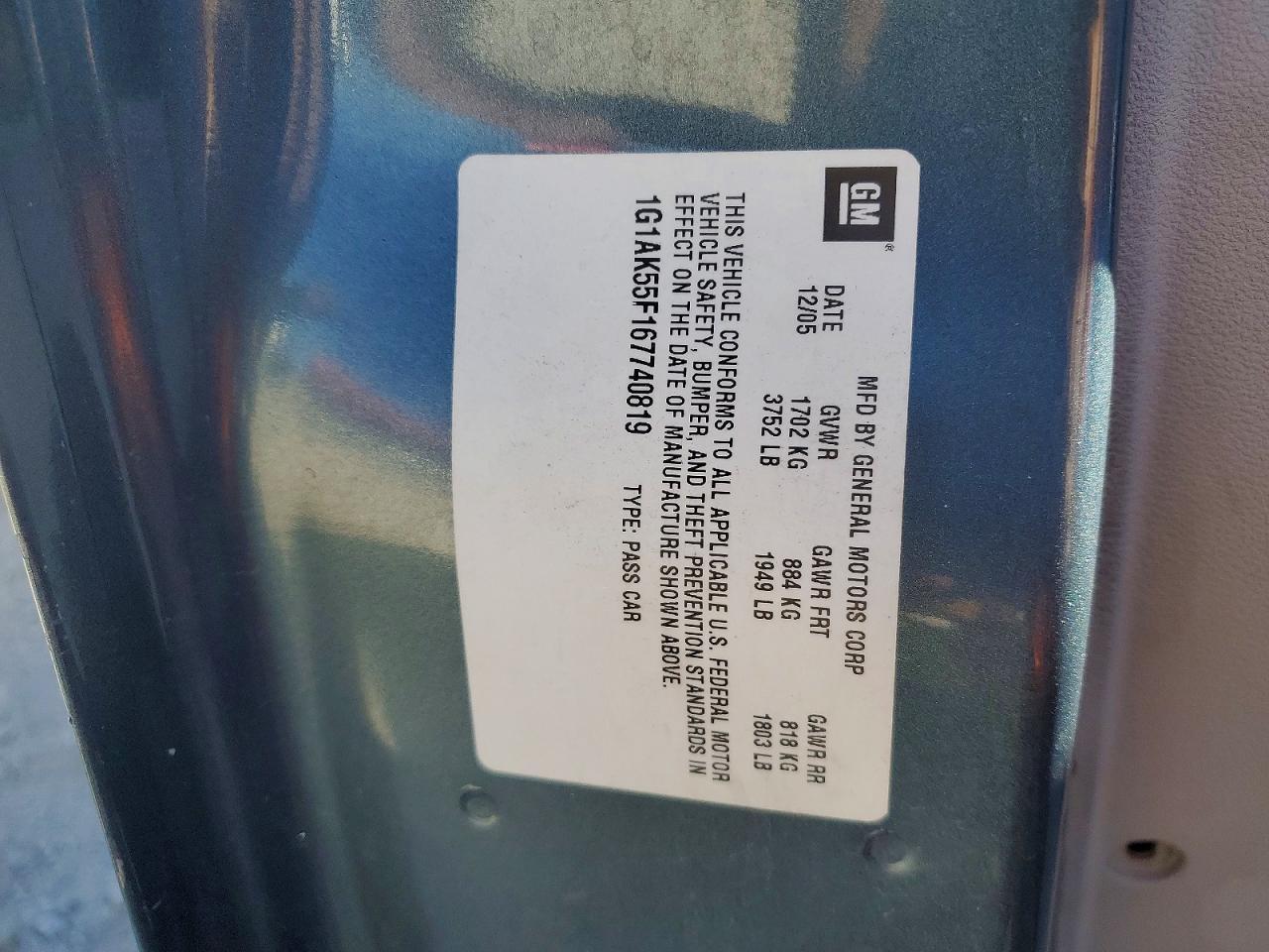 2006 CHEVROLET COBALT
