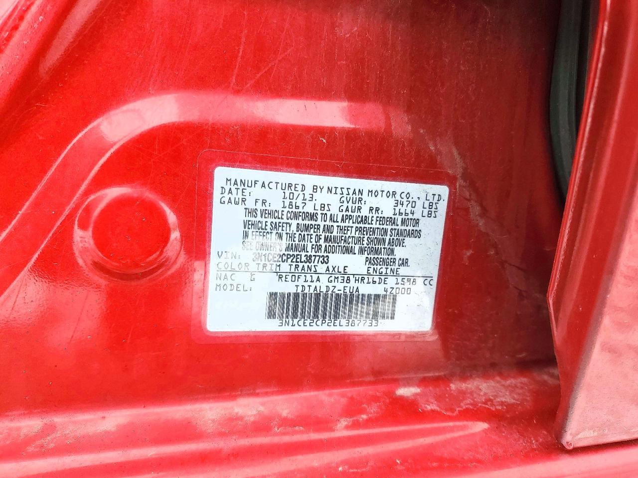 2014 NISSAN Versa Note