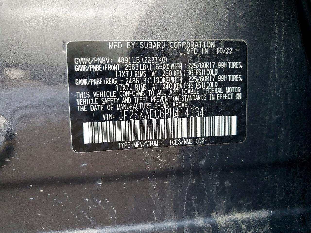 2023 SUBARU FORESTER