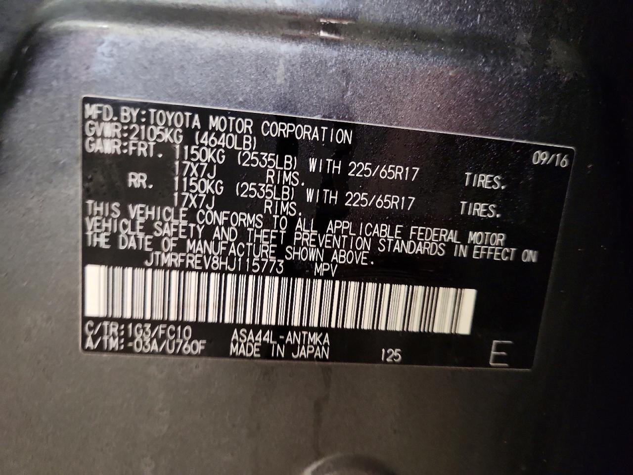 2017 TOYOTA RAV4