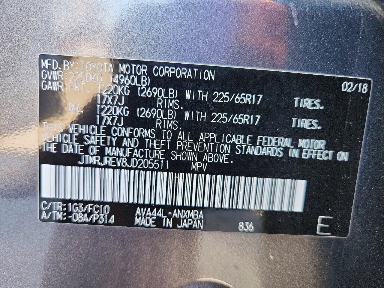 2018 TOYOTA RAV4