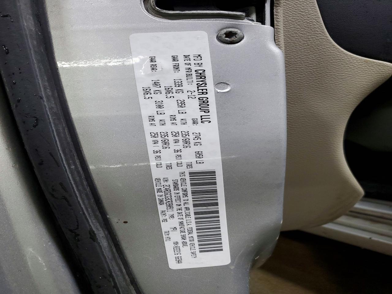 2012 DODGE GRAND CARAVAN