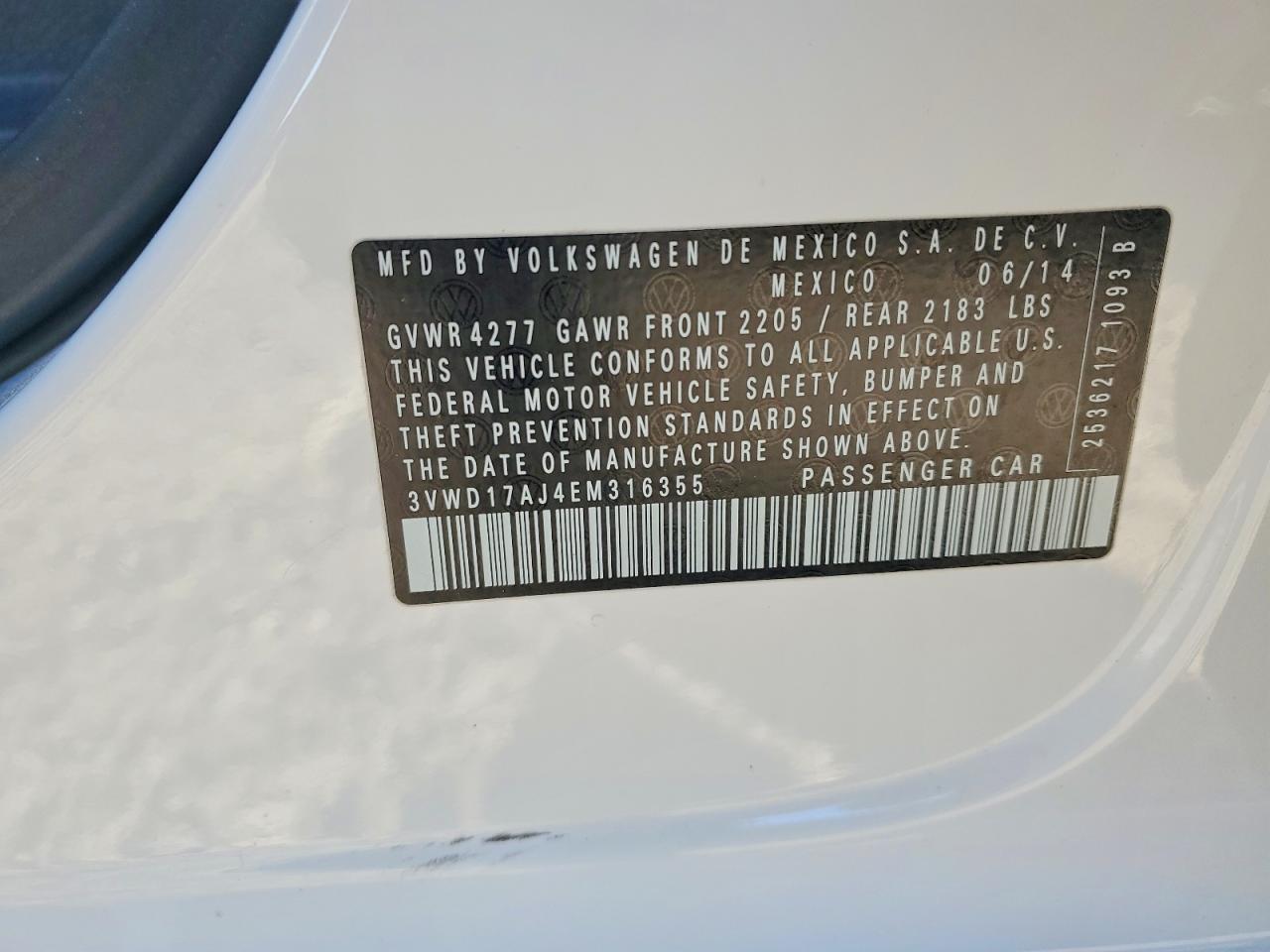 2014 VOLKSWAGEN JETTA