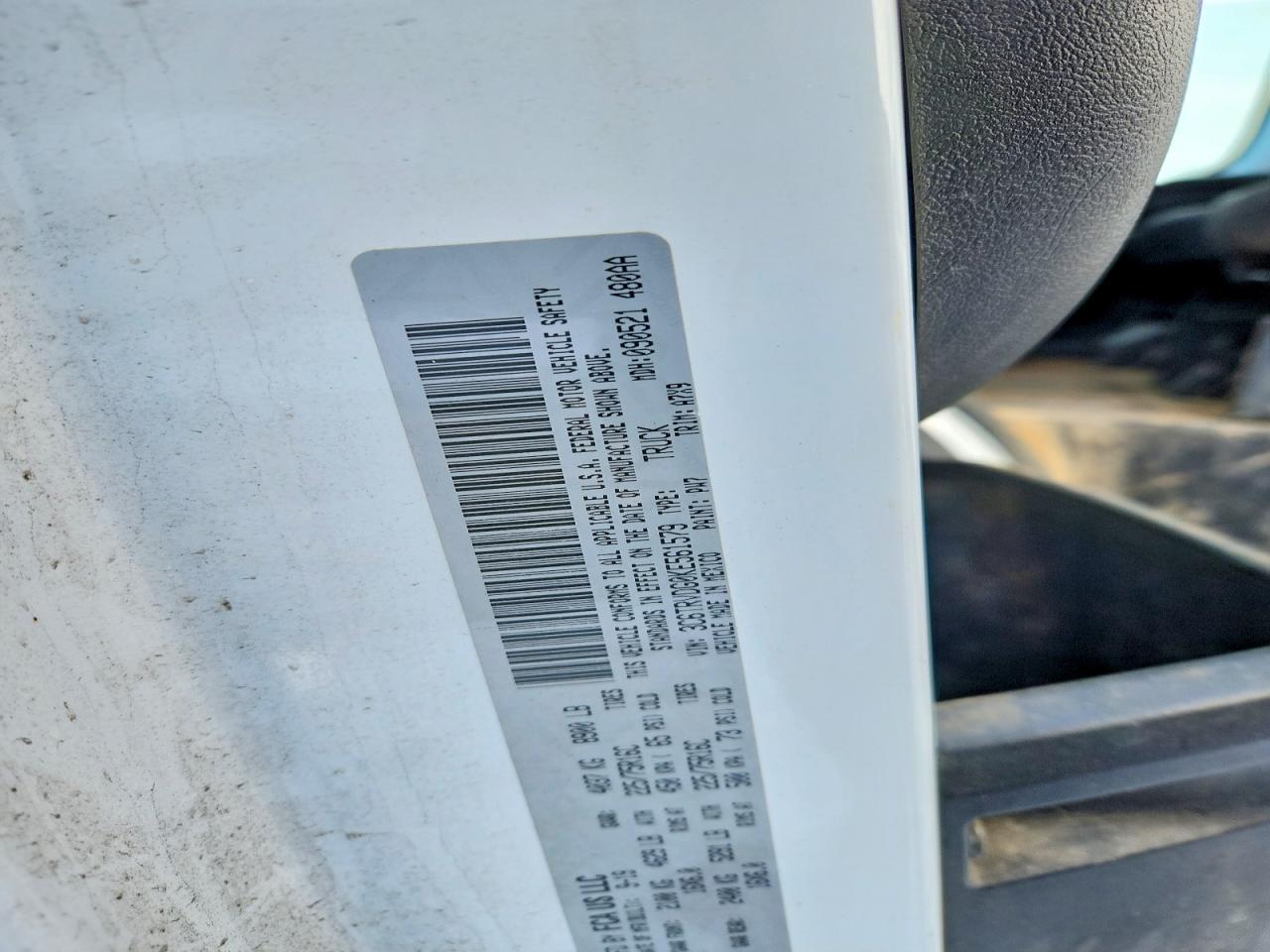 2019 RAM ProMaster 2500