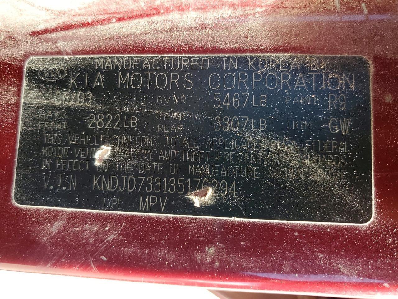 2003 KIA SORENTO