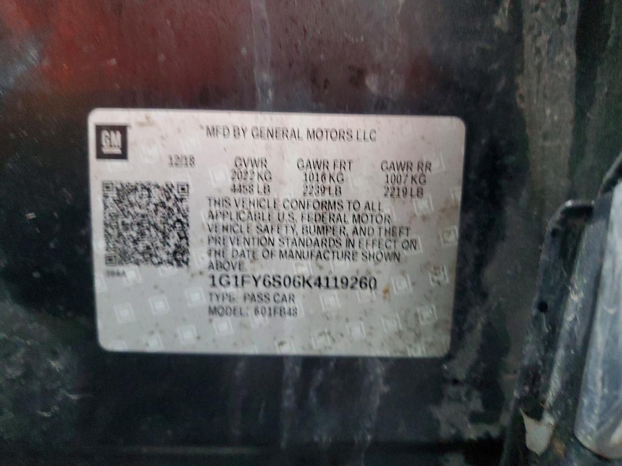 2019 CHEVROLET Bolt EV