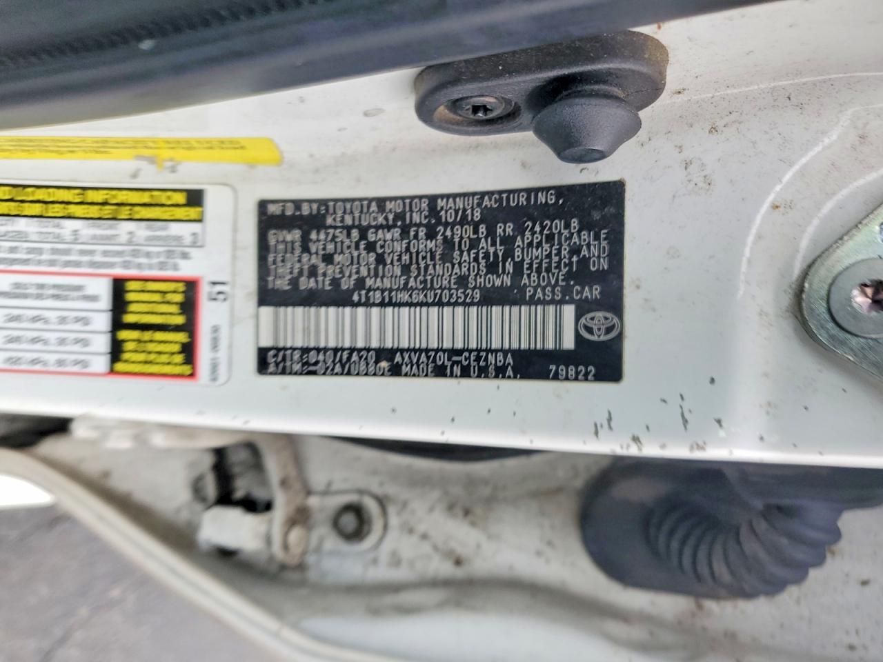 2019 TOYOTA CAMRY
