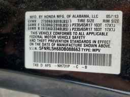 2013 HONDA ODYSSEY