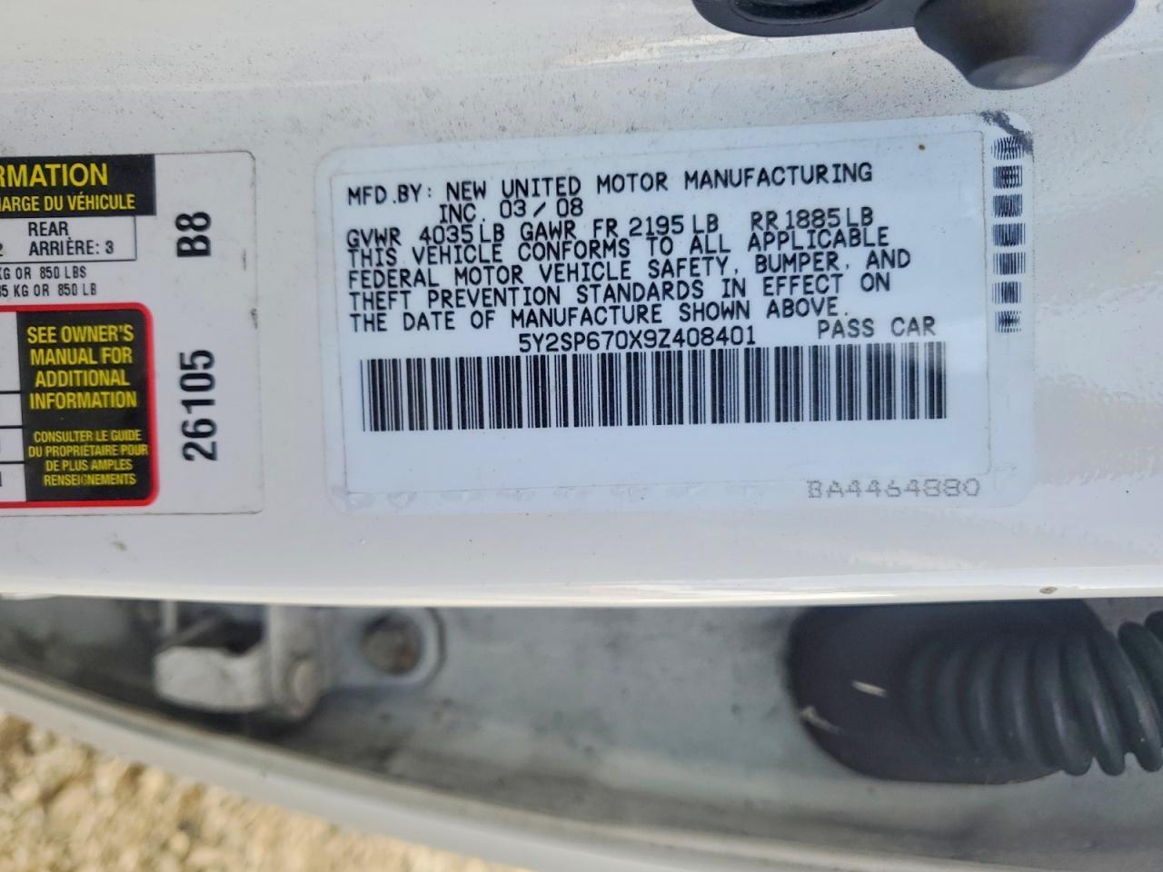 2009 PONTIAC VIBE