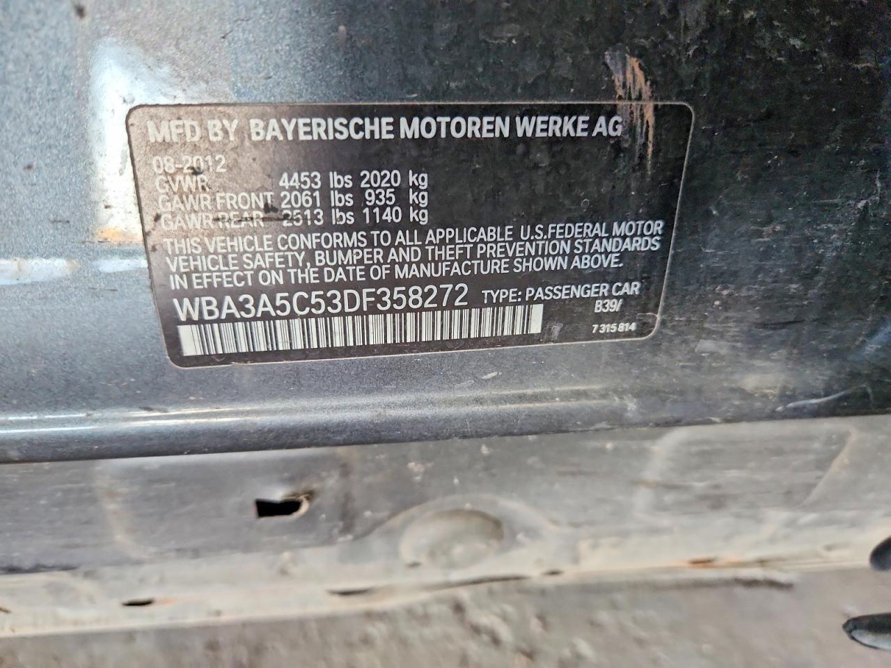 2013 BMW 3 SERIES