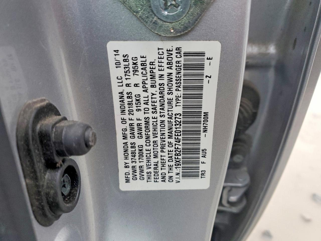 2015 HONDA CIVIC
