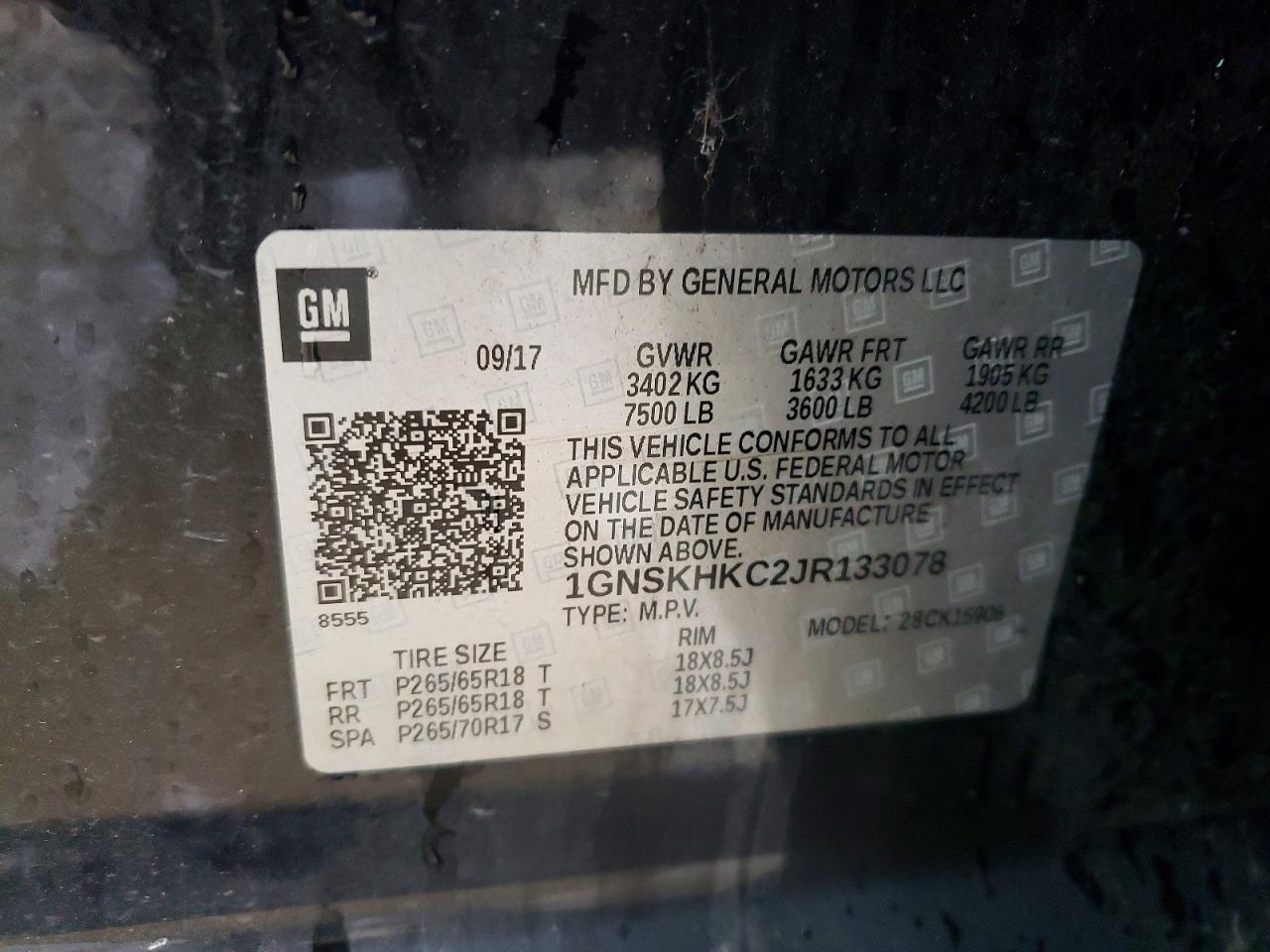 2018 CHEVROLET Suburban