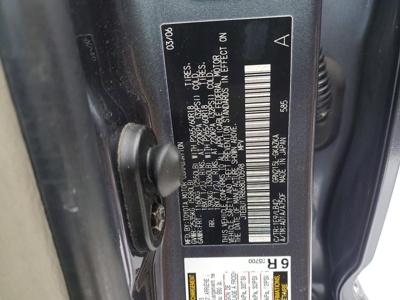 2006 TOYOTA 4Runner