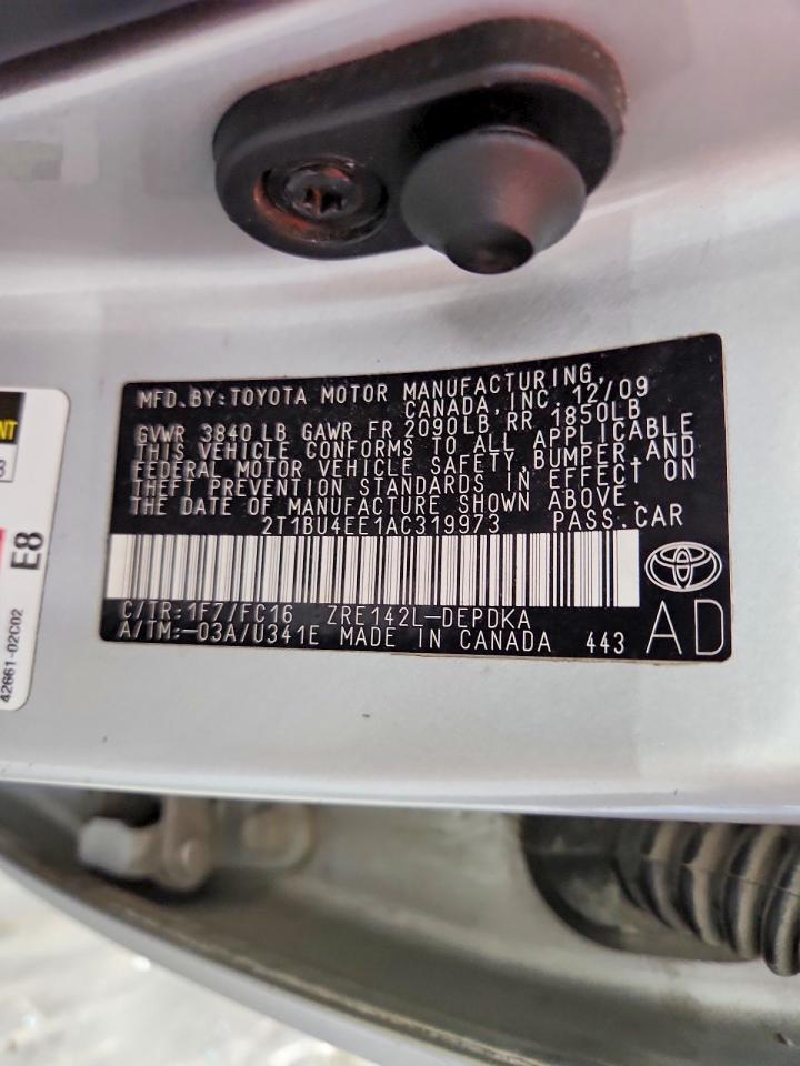 2010 TOYOTA COROLLA
