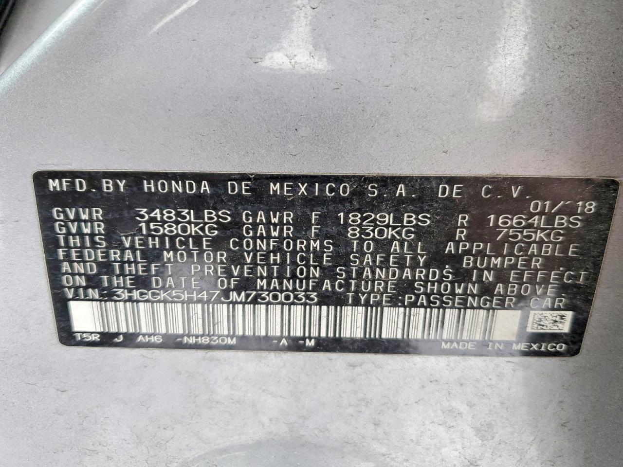 2018 HONDA FIT