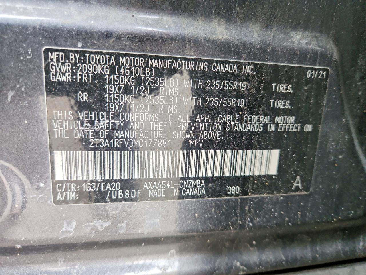 2021 TOYOTA RAV4