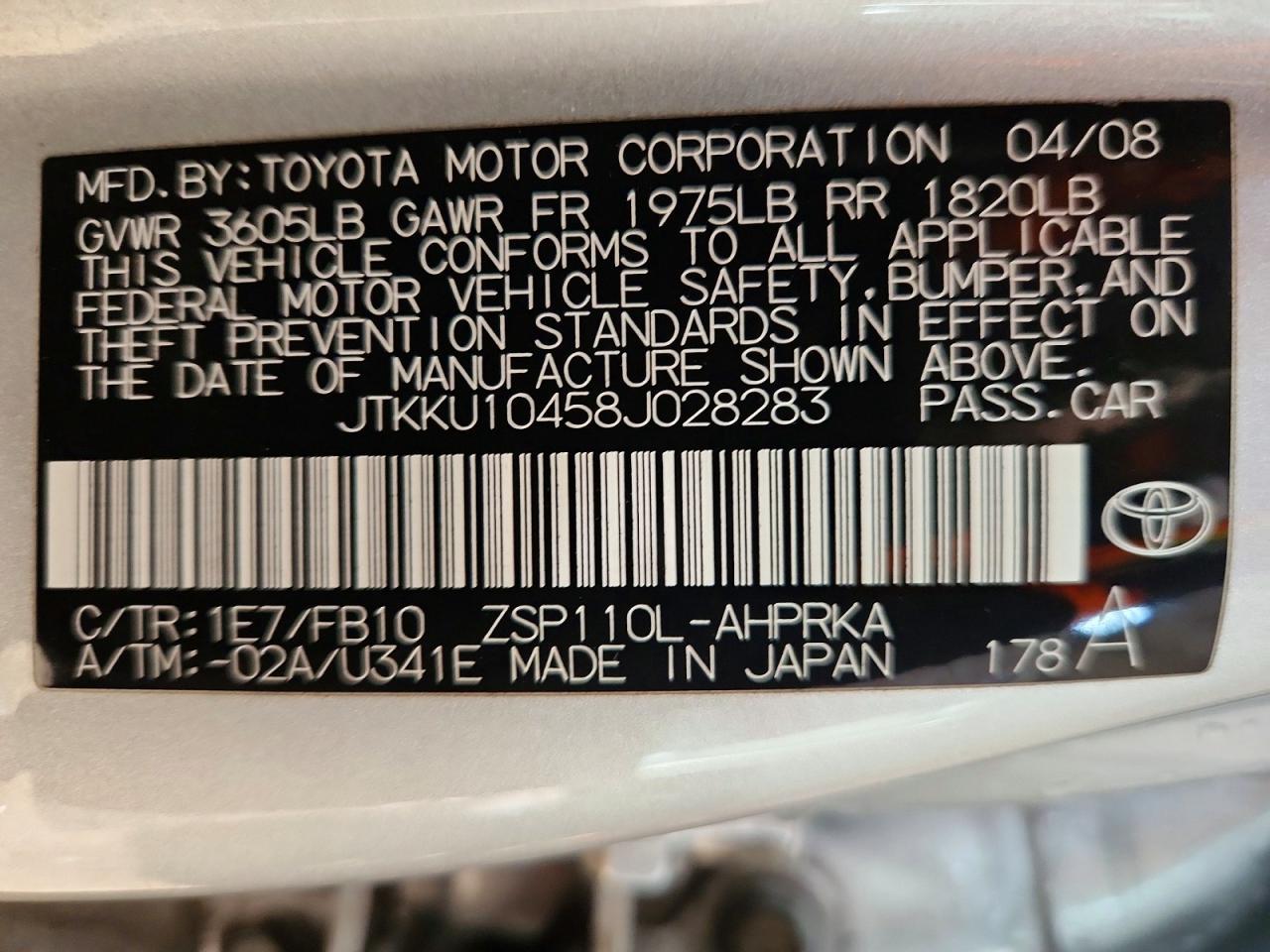 2008 SCION xD