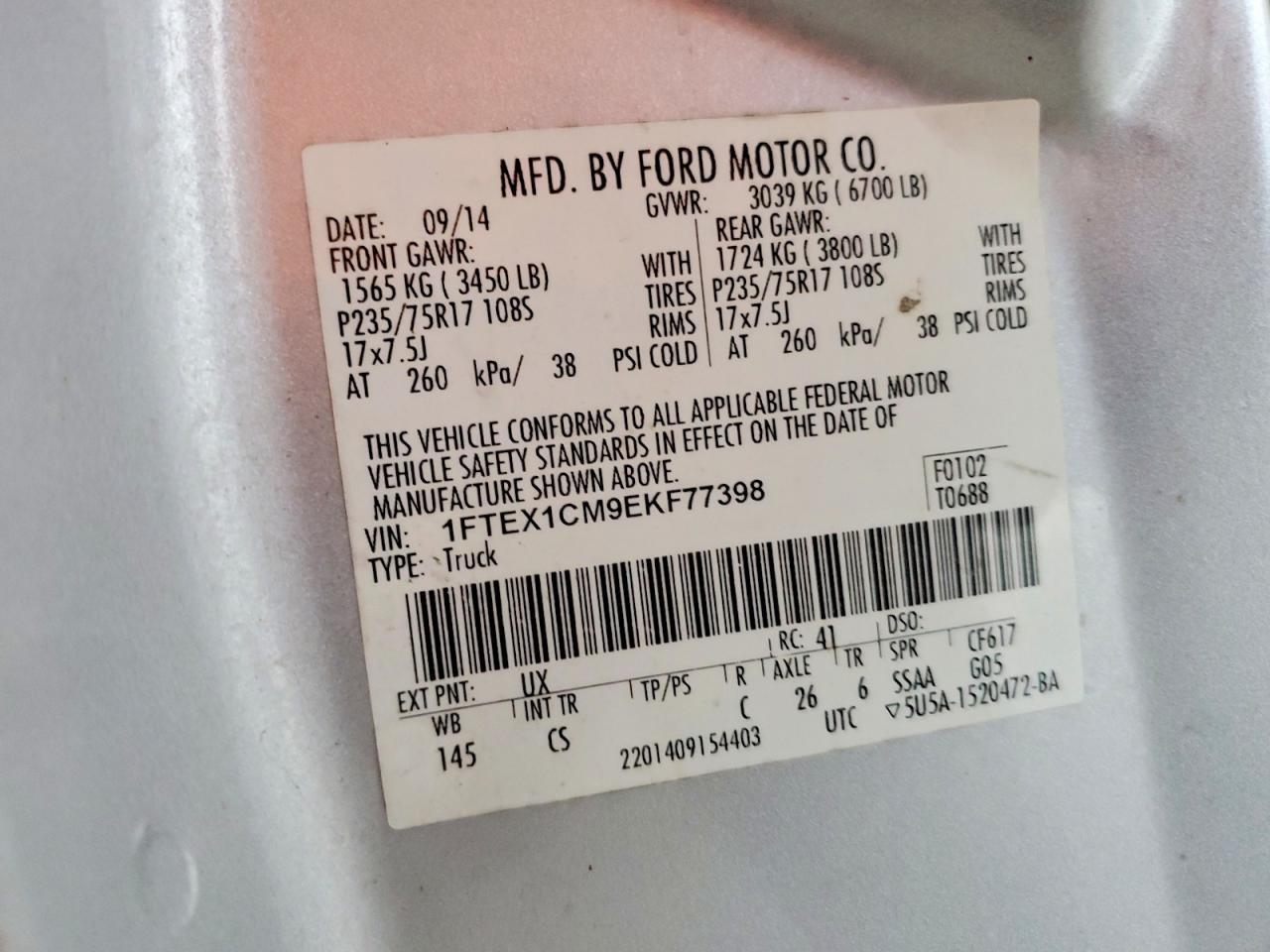 2014 FORD F-150