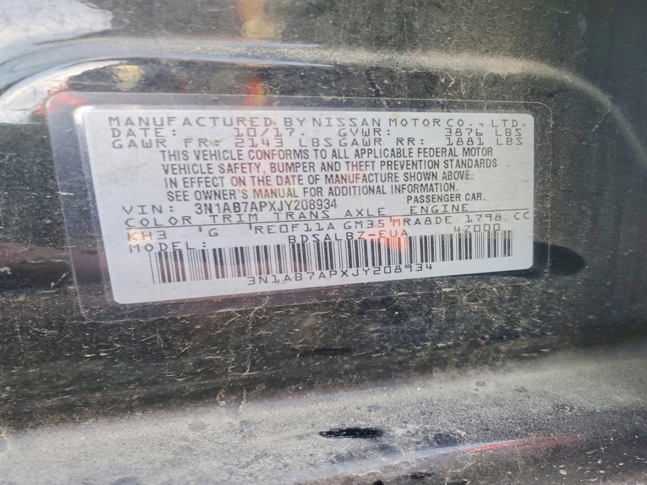 2018 NISSAN SENTRA
