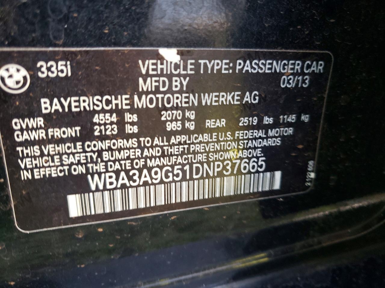 2013 BMW 3 SERIES