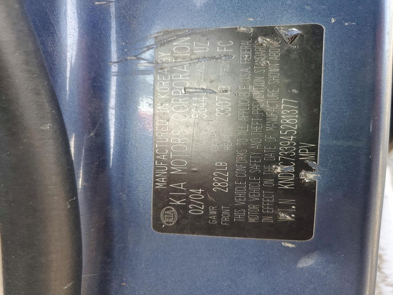 2004 KIA SORENTO