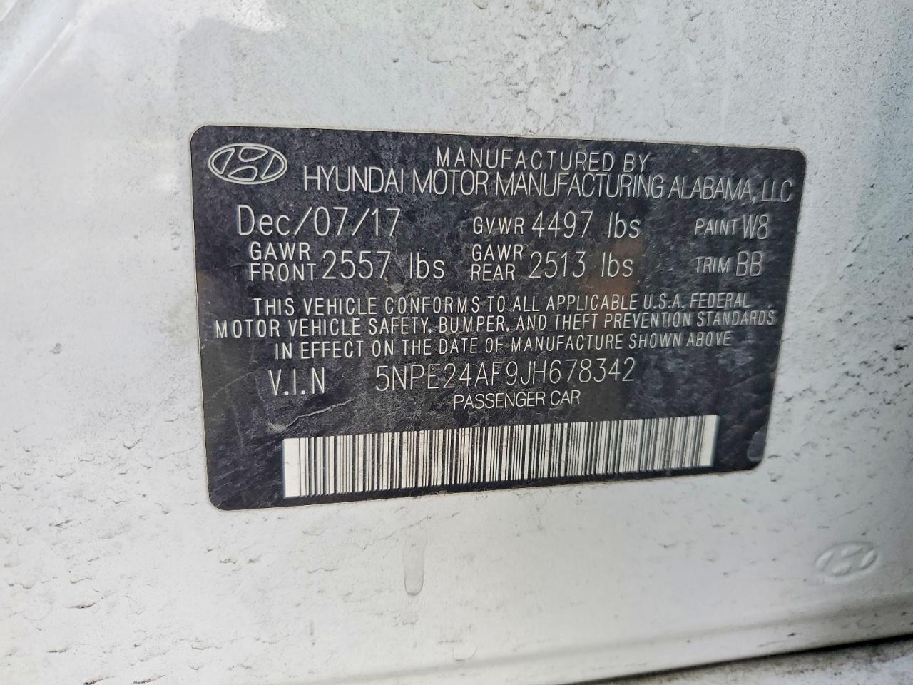 2018 HYUNDAI SONATA