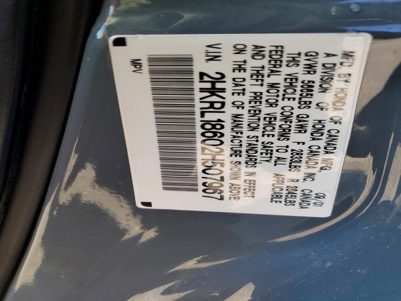 2002 HONDA ODYSSEY