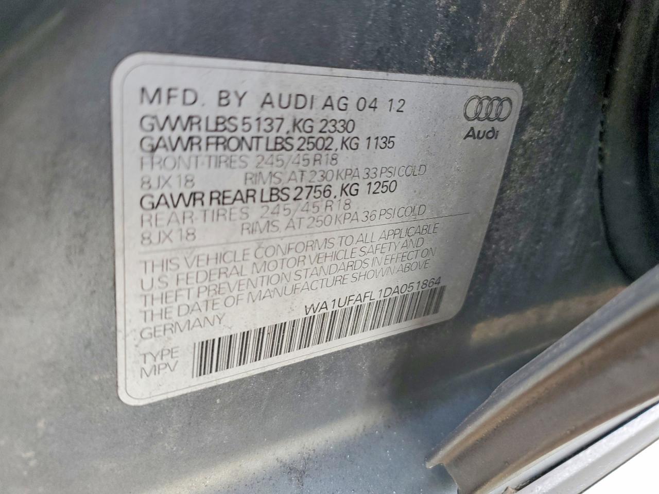 2013 AUDI A4 allroad