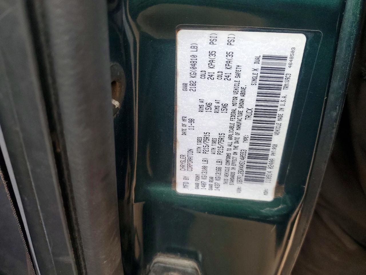 1999 DODGE Dakota