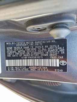 2012 TOYOTA CAMRY