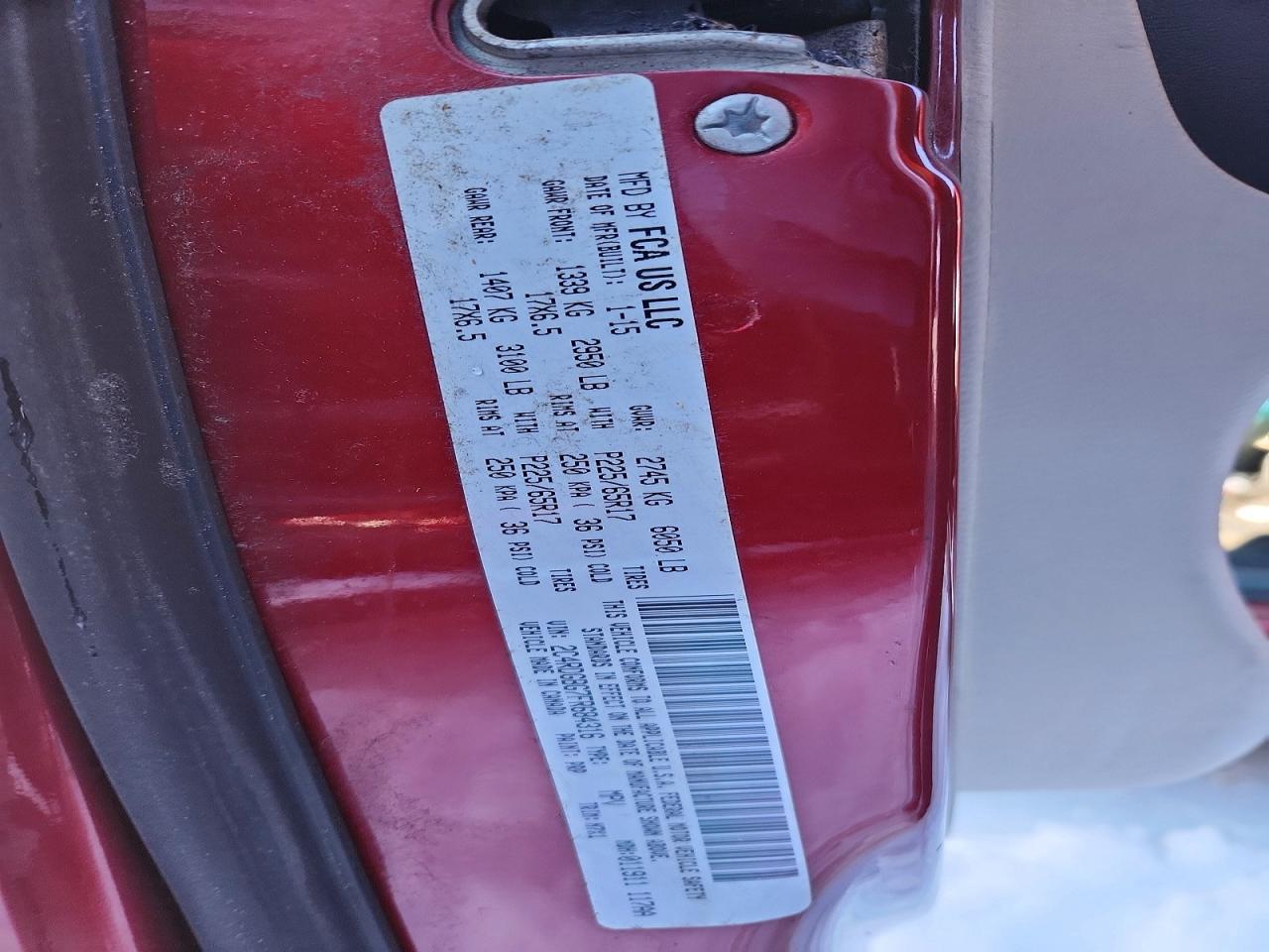2015 DODGE GRAND CARAVAN