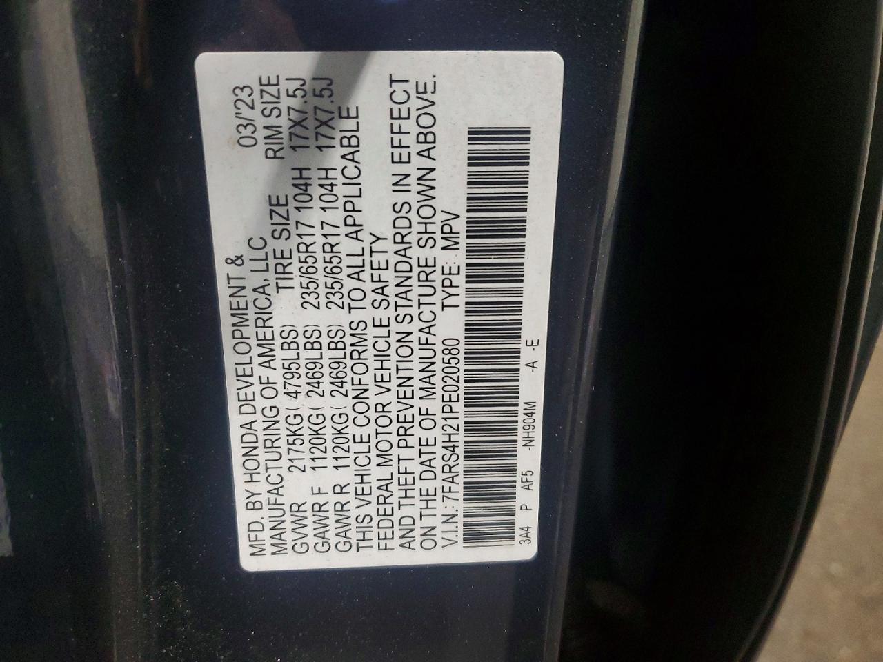 2023 HONDA CR-V