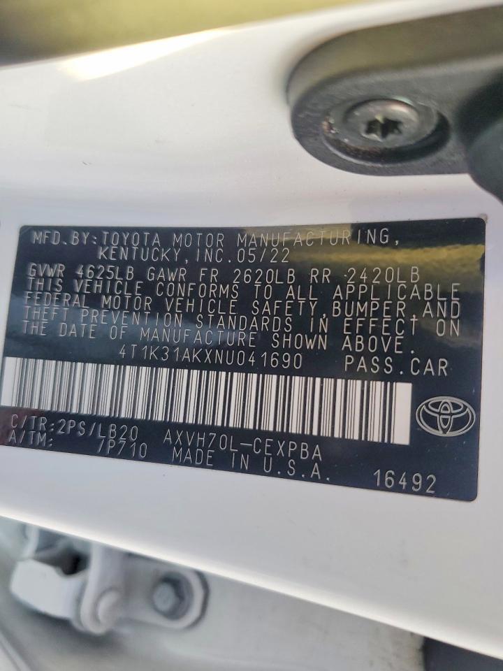 2022 TOYOTA CAMRY