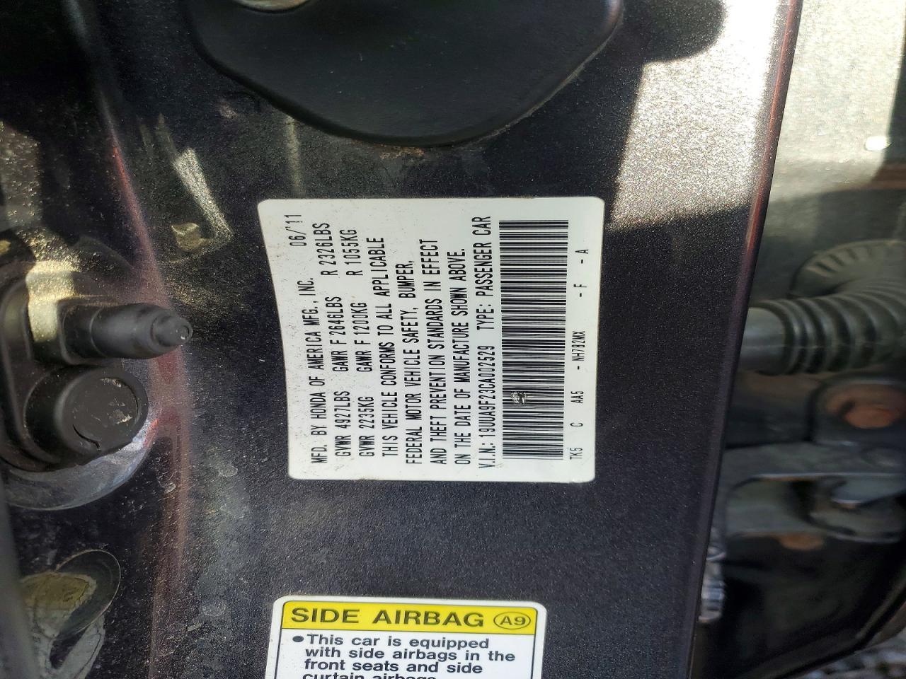 2012 ACURA TL
