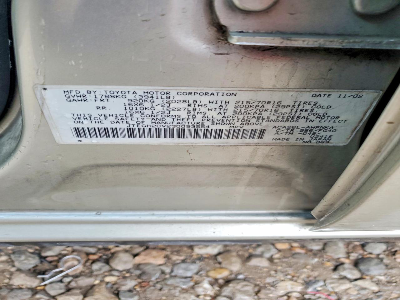 2003 TOYOTA RAV4