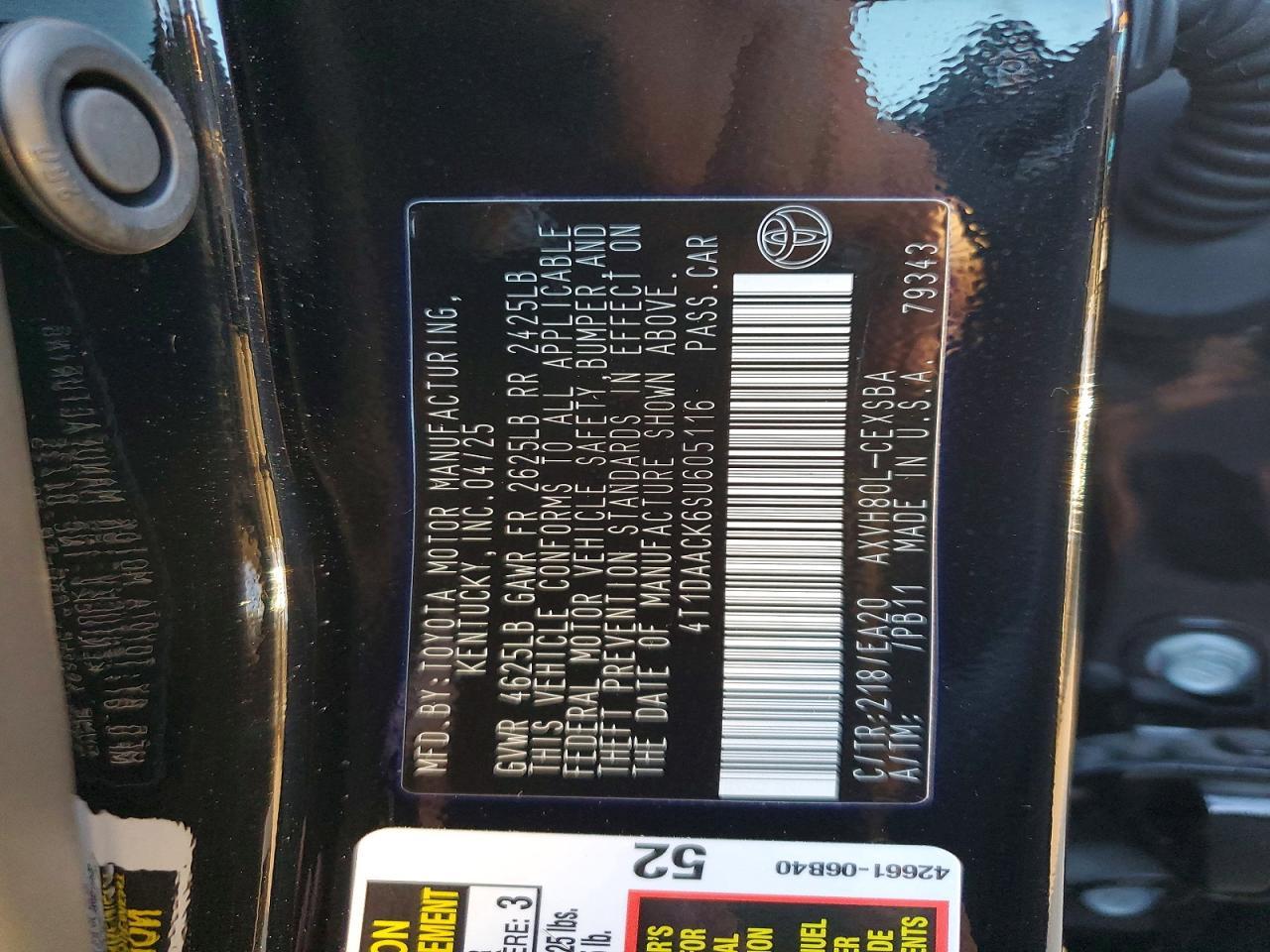 2025 TOYOTA CAMRY