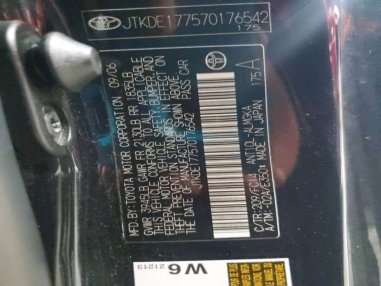 2007 TOYOTA SCION
