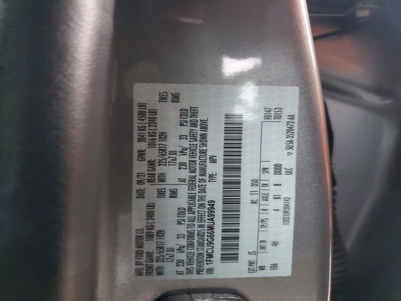 2021 FORD ESCAPE