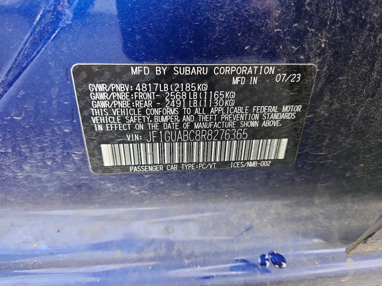 2024 SUBARU IMPREZA