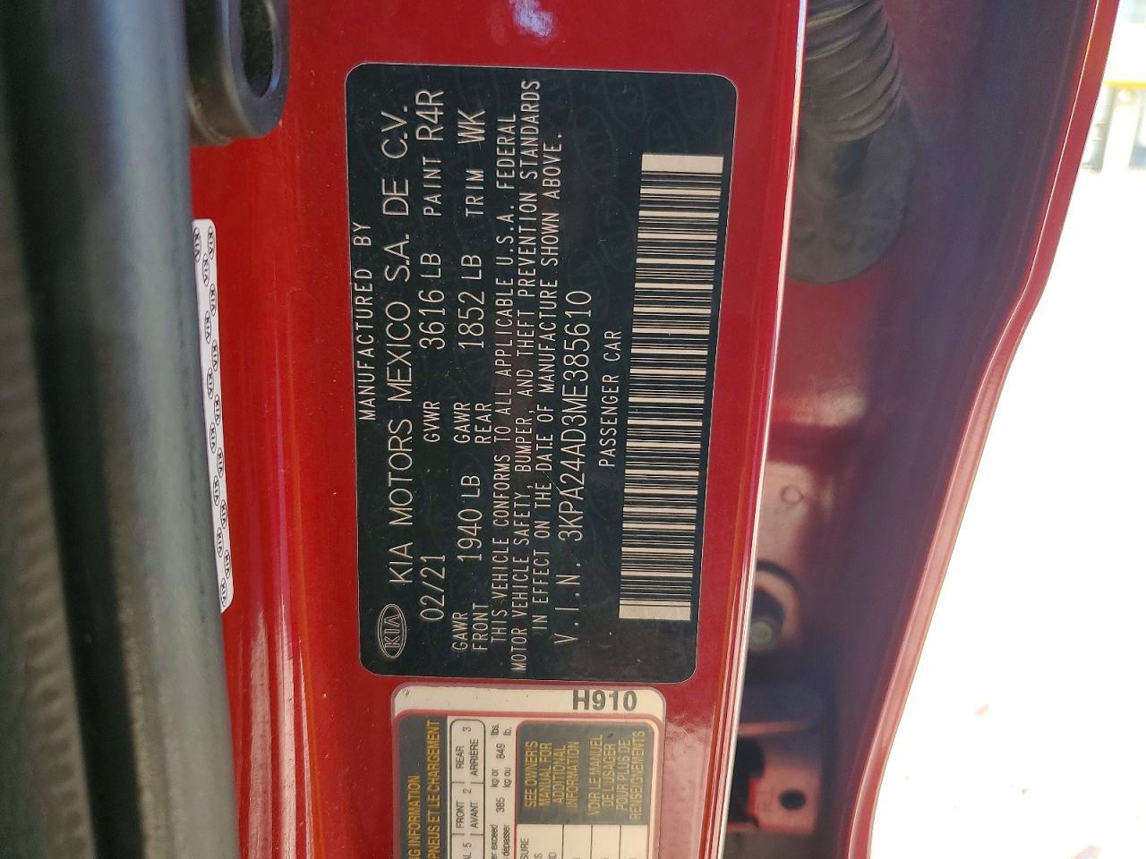 2021 KIA RIO
